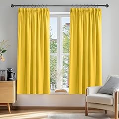 Deconovo yellow curtains for sale  Delivered anywhere in UK