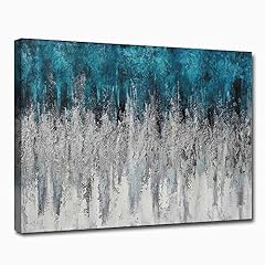 Abstract teal canvas for sale  Delivered anywhere in USA 