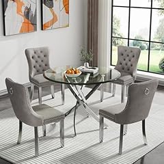 Goujxcy round dining for sale  Delivered anywhere in USA 