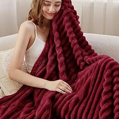 Bedsure deep red for sale  Delivered anywhere in USA 