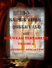 Bible ostervald 1877 d'occasion  Livré partout en France
