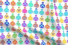 Spoonflower fabric equestrian for sale  Delivered anywhere in USA 
