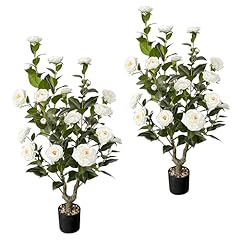 2pcs artificial camellia for sale  Delivered anywhere in USA 