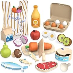 Wooden play food for sale  Delivered anywhere in UK