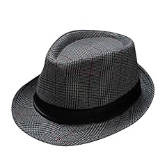 Men and Women Retro Jazz Hat Striped Print British, used for sale  Delivered anywhere in Canada
