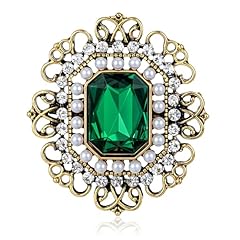 Green brooch pin for sale  Delivered anywhere in UK