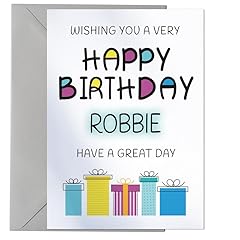 Happy birthday robbie for sale  Delivered anywhere in UK