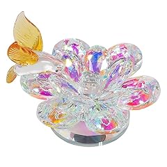 Crystal flower yellow for sale  Delivered anywhere in UK