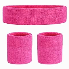 Pink sweat bands for sale  Delivered anywhere in UK