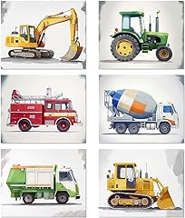 Watercolor trucks poster for sale  Delivered anywhere in USA 