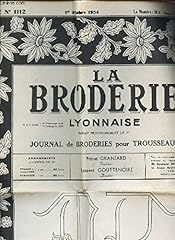 Broderie lyonnaise journal d'occasion  Livré partout en France