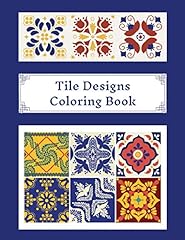 Tile designs coloring for sale  Delivered anywhere in UK