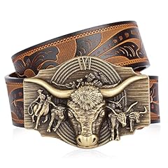 Western leather belt for sale  Delivered anywhere in USA 