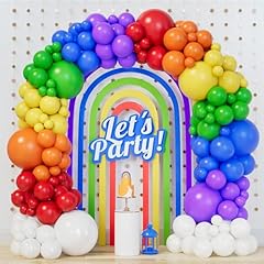 Rainbow balloons 140pcs for sale  Delivered anywhere in UK