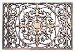 Decorative Wrought Iron Effect Rubber Grill Door Mat, for sale  Delivered anywhere in Ireland