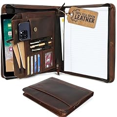 Leather portfolio men for sale  Delivered anywhere in USA 