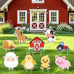 9pcs farm animal for sale  Delivered anywhere in USA 