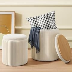 Round ottoman storage for sale  Delivered anywhere in USA 