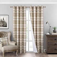 Always4u plaid curtains for sale  Delivered anywhere in USA 