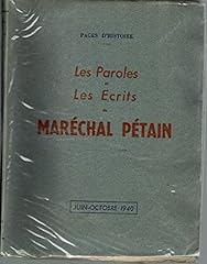 Paroles écrits maréchal d'occasion  Livré partout en France