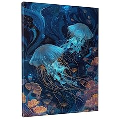 Ocean jellyfish canvas for sale  Delivered anywhere in USA 