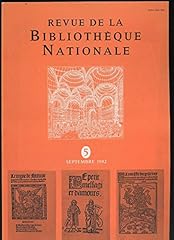 Revue bibliothèque nationale d'occasion  Livré partout en France