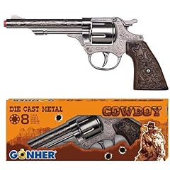 Gonher Diecast Metal 8 Ring Shot Cowboy Gun, used for sale  Delivered anywhere in Ireland