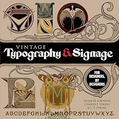 Vintage typography signage for sale  Delivered anywhere in USA 