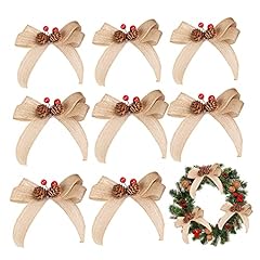 8pcs christmas bow for sale  Delivered anywhere in UK