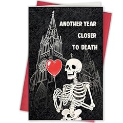 Skeleton birthday card for sale  Delivered anywhere in USA 