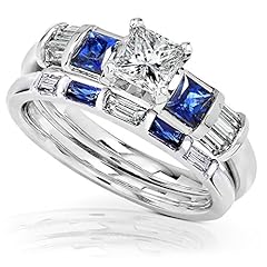 Kobelli blue sapphire for sale  Delivered anywhere in USA 