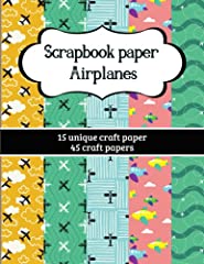 Scrapbook paper airplanes for sale  Delivered anywhere in UK