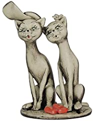 Pair ceramic cats for sale  Delivered anywhere in UK