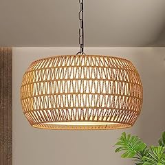 Rattan farmhouse chandelier for sale  Delivered anywhere in USA 