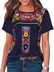 Womens mexican embroidered for sale  Delivered anywhere in USA 