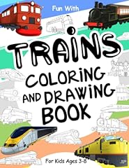 Trains coloring drawing for sale  Delivered anywhere in UK