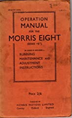 Operation manual morris for sale  Delivered anywhere in UK