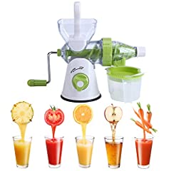 Manual Hand Crank Juicer,Single Auger Health Juicer for sale  Delivered anywhere in Canada