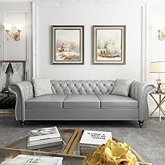 Chesterfield sofa leather for sale  Delivered anywhere in USA 