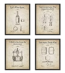 Wine patent wall for sale  Delivered anywhere in USA 