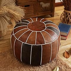 Premium leather pouf for sale  Delivered anywhere in Ireland