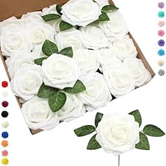 25pcs faux white for sale  Delivered anywhere in UK