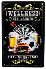 Männer wellness blechschild gebraucht kaufen  Wird an jeden Ort in Deutschland