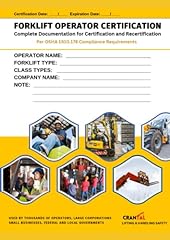 Forklift operator certificatio for sale  Delivered anywhere in USA 