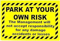 Park risk. responsibility for sale  Delivered anywhere in UK