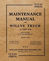 Used, TM-10-13-15 Maintenance Manual for Willys Truck 1/4 for sale  Delivered anywhere in UK