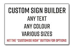 Custom sign 5mm for sale  Delivered anywhere in UK