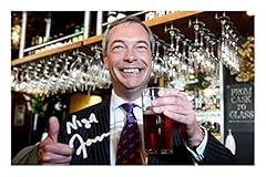 Nigel farage autographed for sale  Delivered anywhere in UK