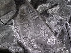 Grey paisley fabric for sale  Delivered anywhere in UK