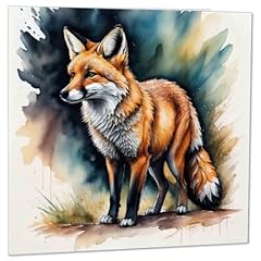Water colour fox for sale  Delivered anywhere in UK